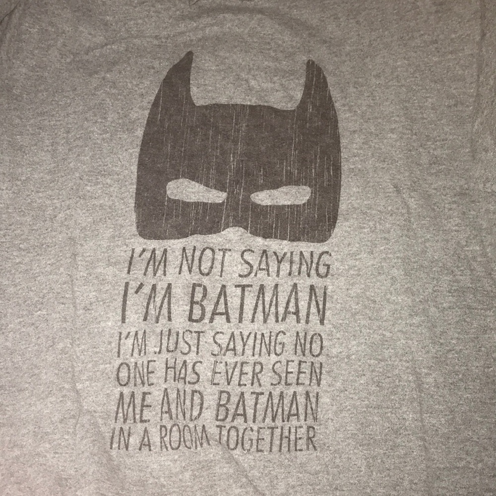 Gray Batman shirt